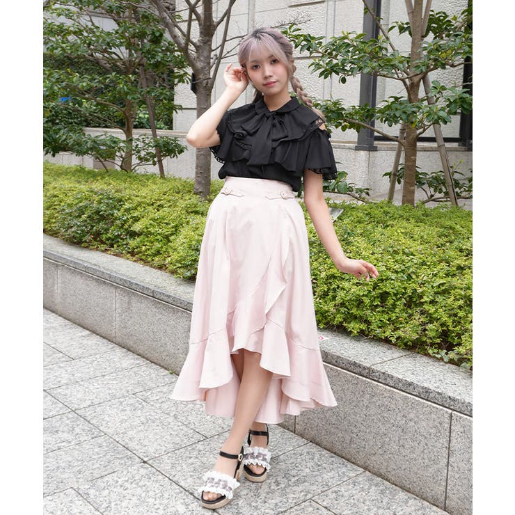 ラッフルフリルイレヘムスカート | axes femme | 詳細画像9 