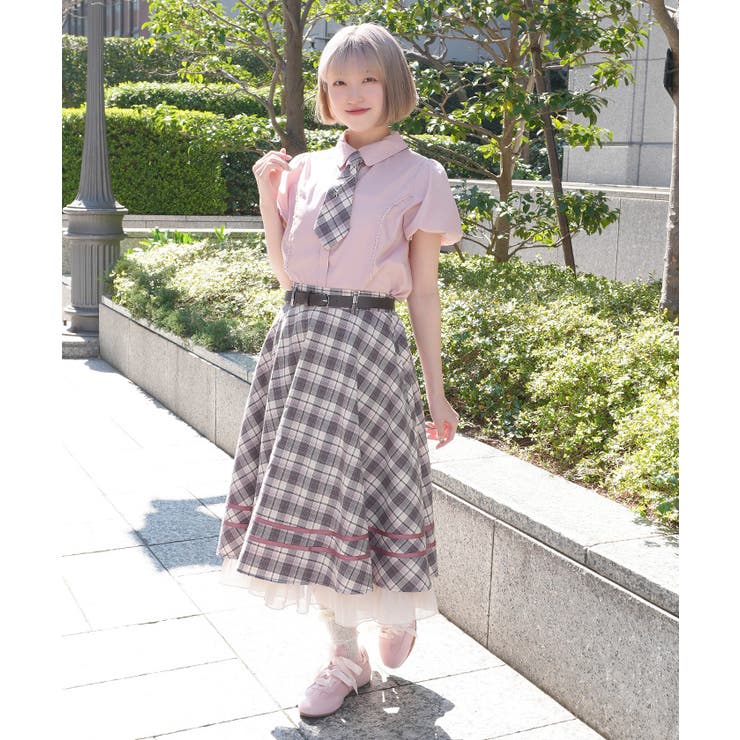 ベルト付きサーキュラースカート | axes femme | 詳細画像10 