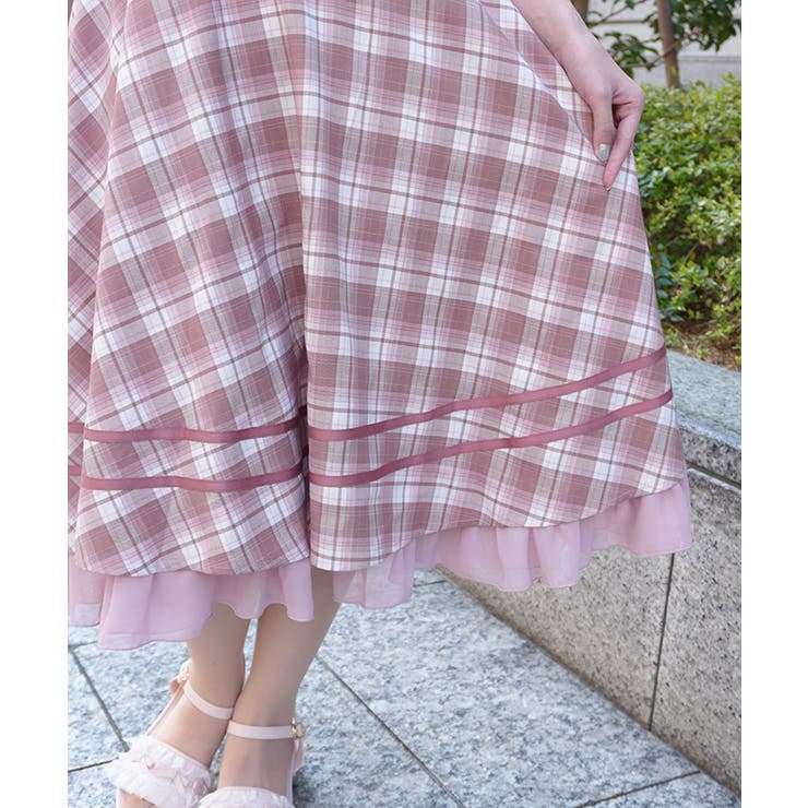 ベルト付きサーキュラースカート | axes femme | 詳細画像8 