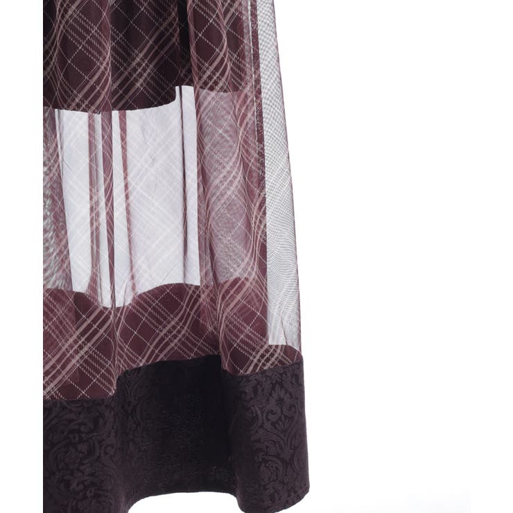 チェックチュールロングスカート | axes femme | 詳細画像22 