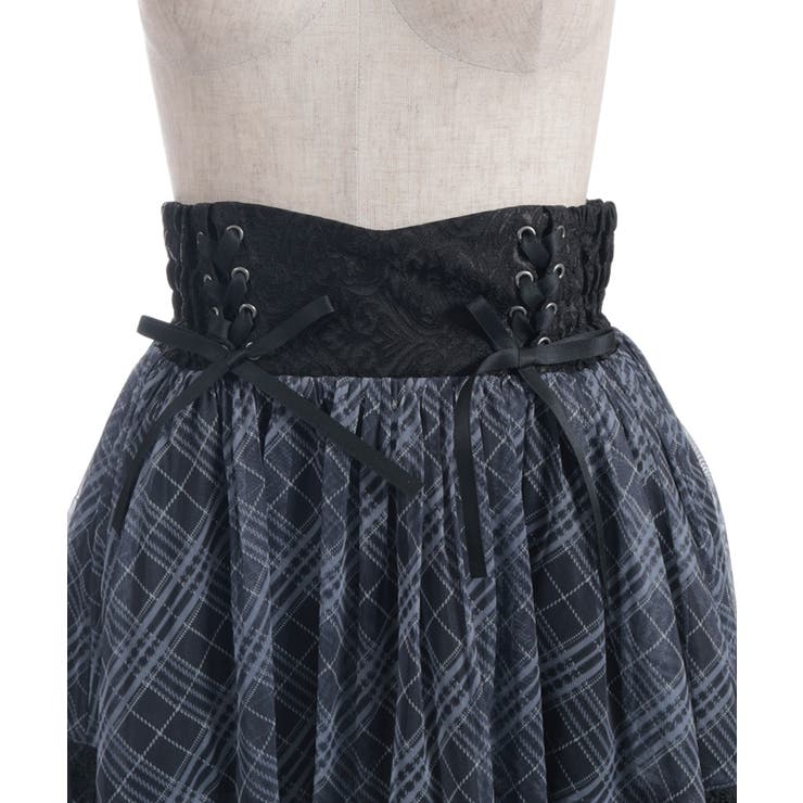 チェックチュールロングスカート | axes femme | 詳細画像31 