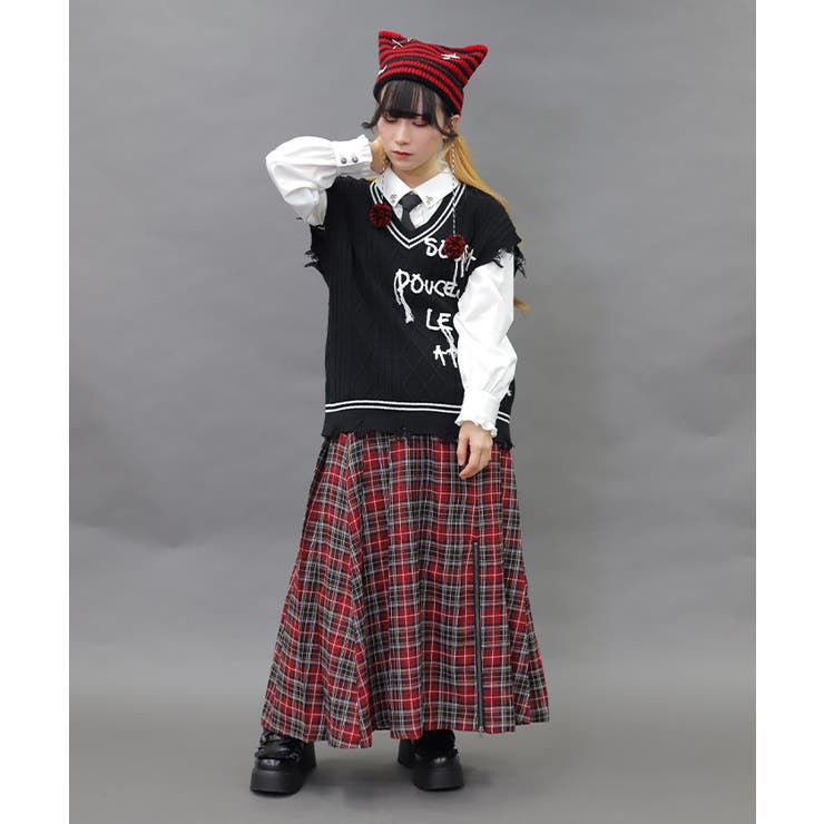 ファスナーデザインロングＳＫ | axes femme | 詳細画像5 