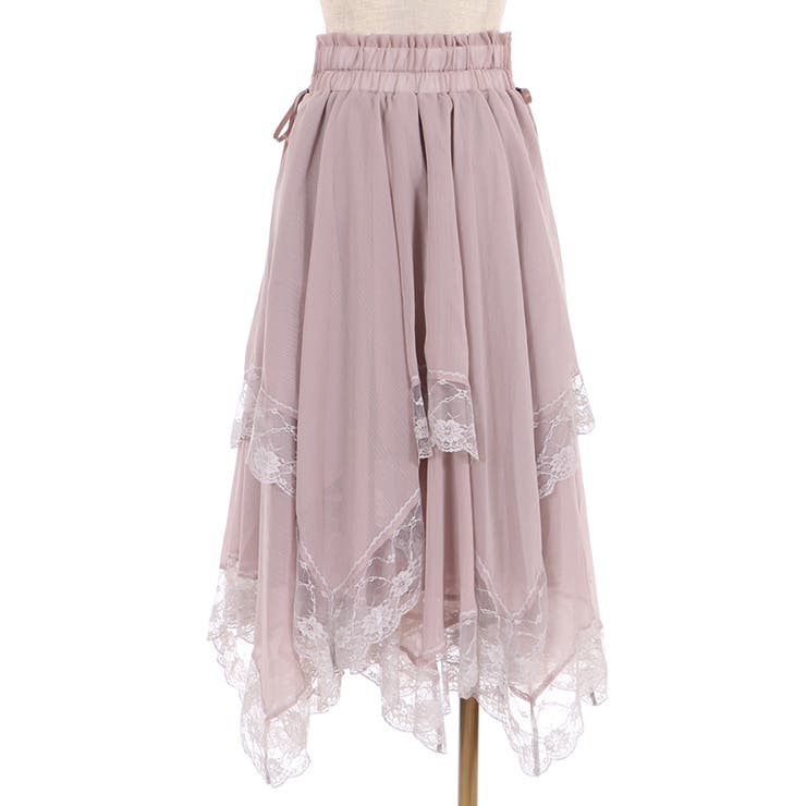 axes femme ＶＴＧ風サテンイレヘムＳＫ VTG風サテンイレヘムSK[品番：IGAW0002947]｜axes femme