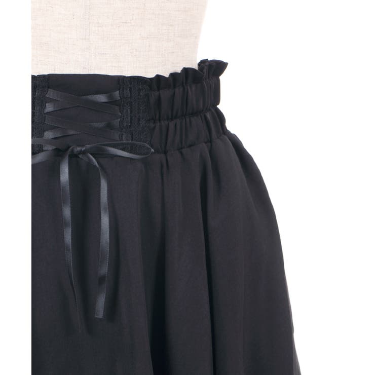 VTG風サテンイレヘムSK[品番：IGAW0002947]｜axes femme