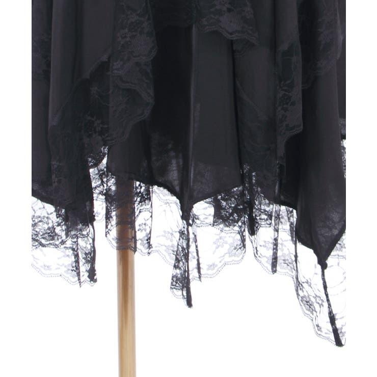 VTG風サテンイレヘムSK[品番：IGAW0002947]｜axes femme