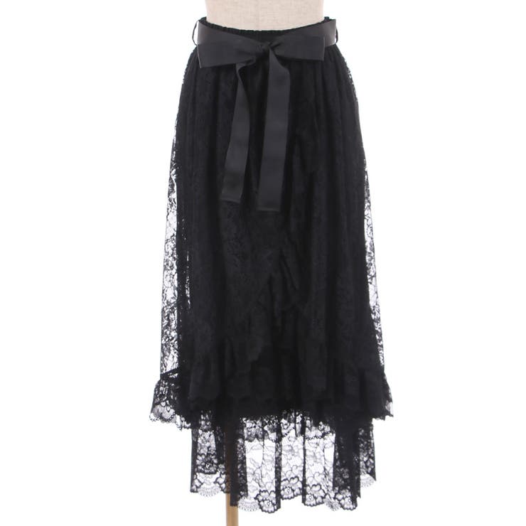 ラッフルフリルレーススカート[品番：IGAW0003978]｜axes femme