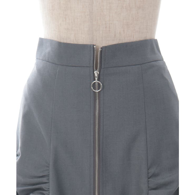 ジップ付サイドドロストスカート[品番：IGAW0005824]｜axes
