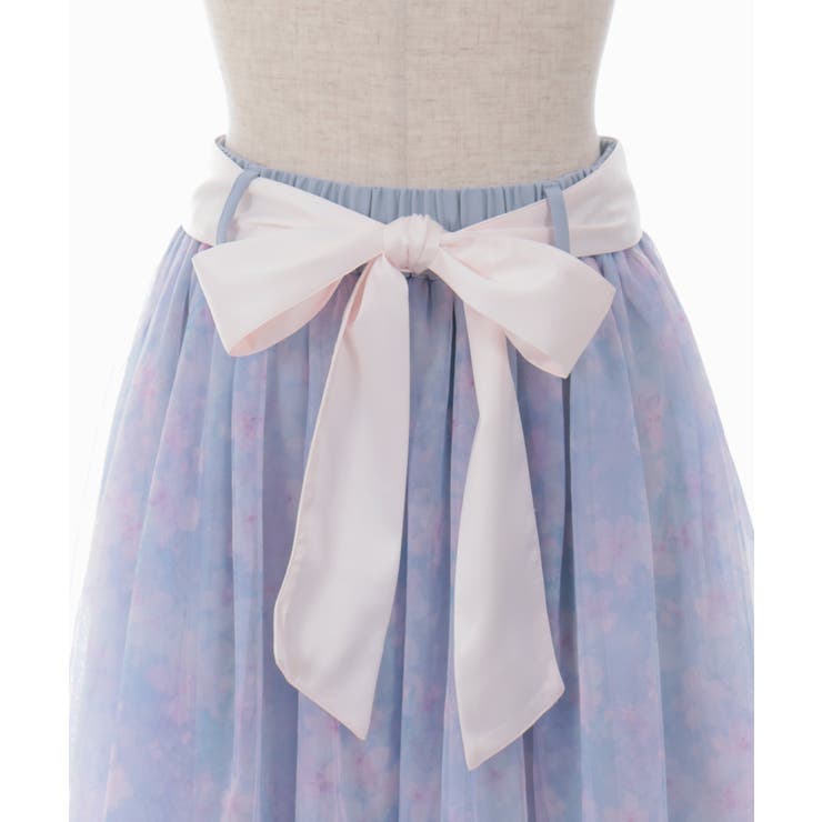 雪桜柄スカート[品番：IGAW0005831]｜axes femme（アクシーズ