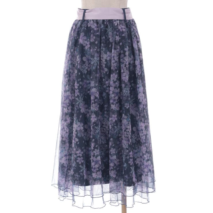 雪桜柄スカート[品番：IGAW0005831]｜axes femme（アクシーズ