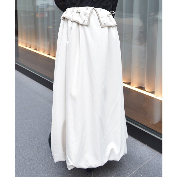 生成り | パイピングバルーンスカート | axes femme