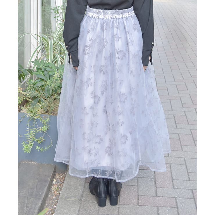 フロッキーチュールスカート | axes femme | 詳細画像3 