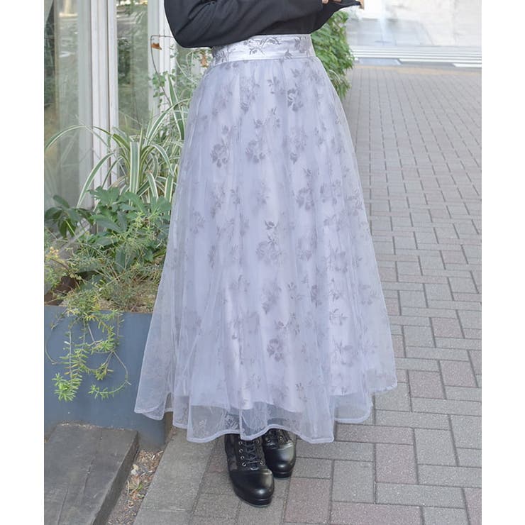 ラベンダー | フロッキーチュールスカート | axes femme