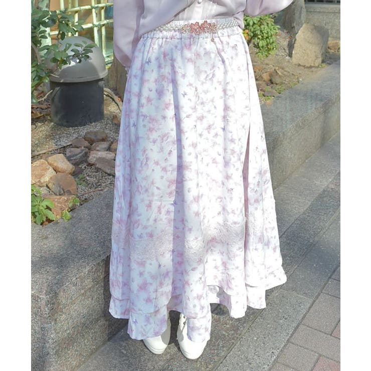 サクラ柄フレアスカート | axes femme | 詳細画像12 