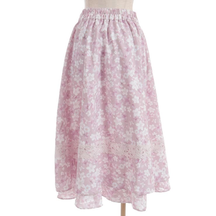 サクラ柄フレアスカート | axes femme | 詳細画像16 