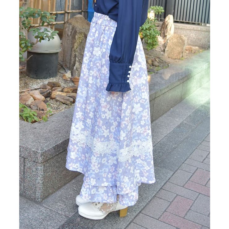 サクラ柄フレアスカート | axes femme | 詳細画像9 