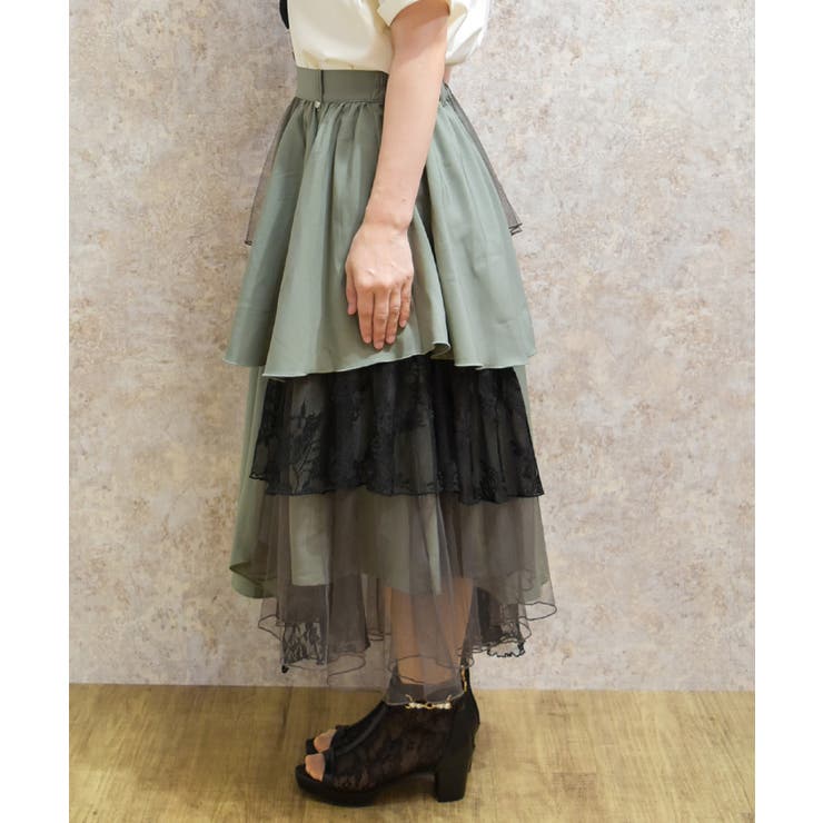 異素材イレヘムロングスカート | axes femme | 詳細画像5 