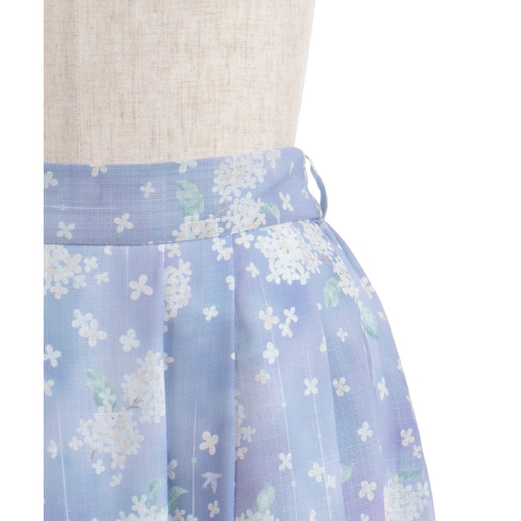 金木犀柄タックスカート | axes femme | 詳細画像12 