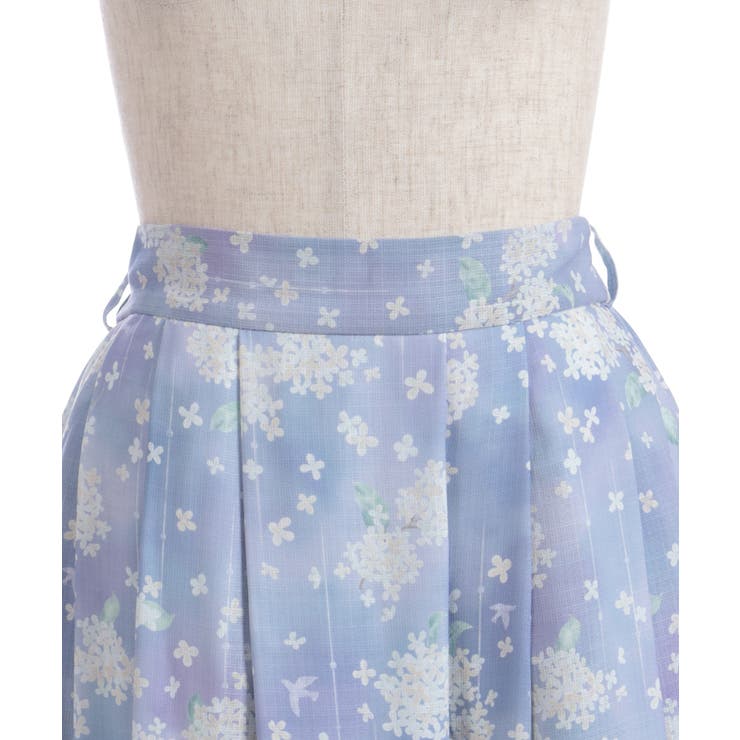 金木犀柄タックスカート | axes femme | 詳細画像14 