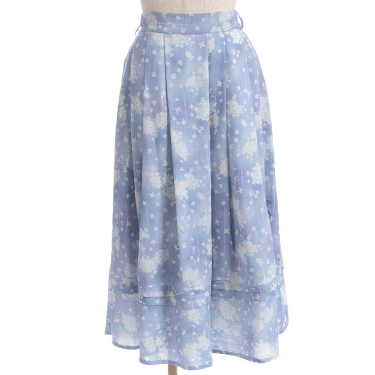 金木犀柄タックスカート | axes femme | 詳細画像9 