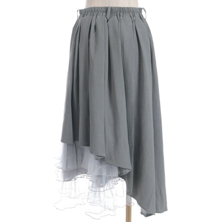 アシメプリーツ×チュールスカート | axes femme | 詳細画像8 