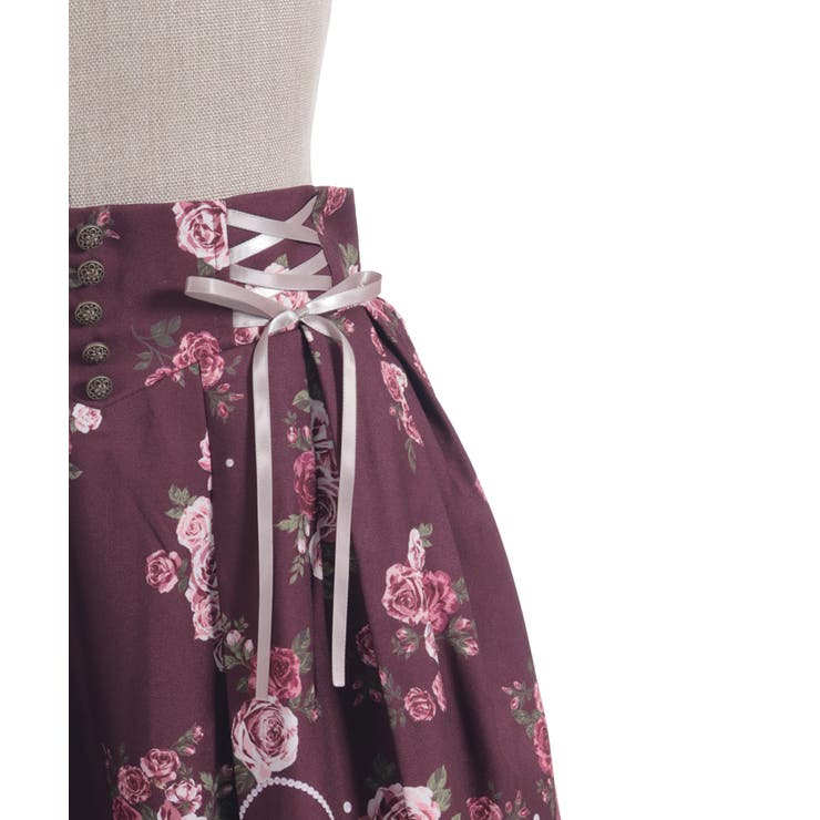 ローズ・オン・フルールスカート | axes femme | 詳細画像18 