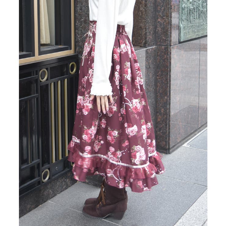 ローズ・オン・フルールスカート | axes femme | 詳細画像2 