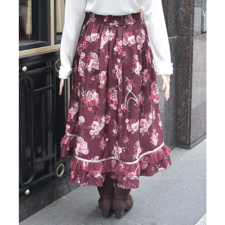 ローズ・オン・フルールスカート | axes femme | 詳細画像3 