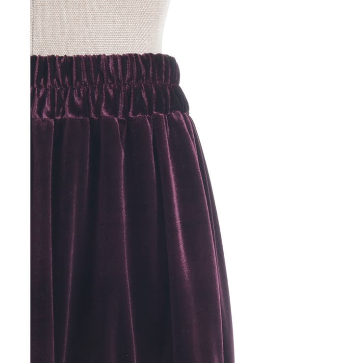 ベロアティアードロングＳＫ | axes femme | 詳細画像20 