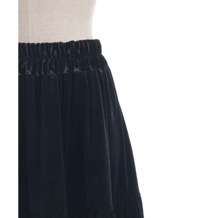 ベロアティアードロングＳＫ | axes femme | 詳細画像27 