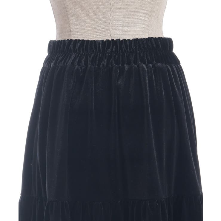 ベロアティアードロングＳＫ | axes femme | 詳細画像30 