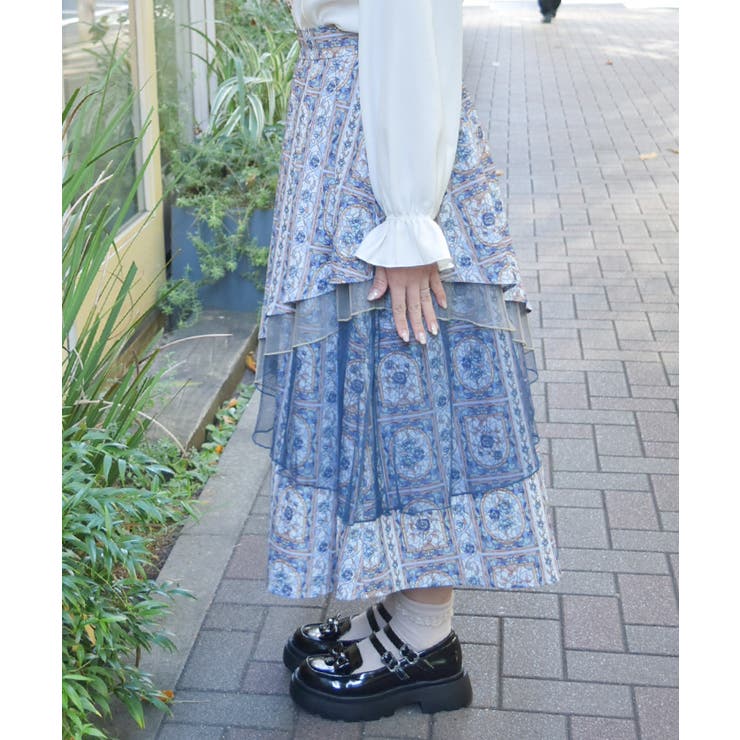 ローズ・ステンドグラススカート | axes femme | 詳細画像2 