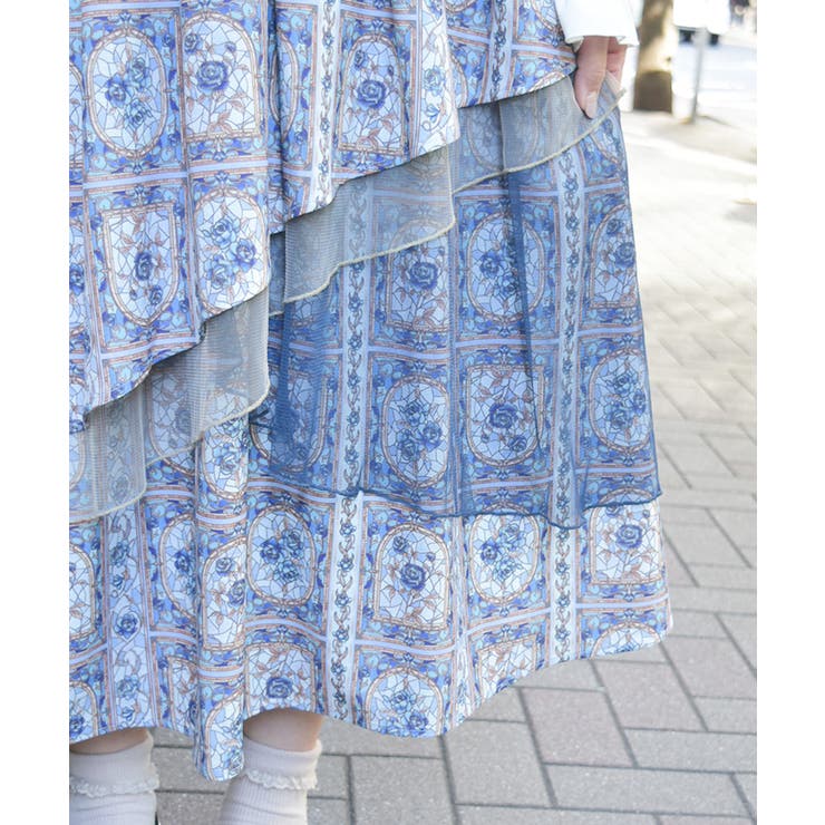 ローズ・ステンドグラススカート | axes femme | 詳細画像4 