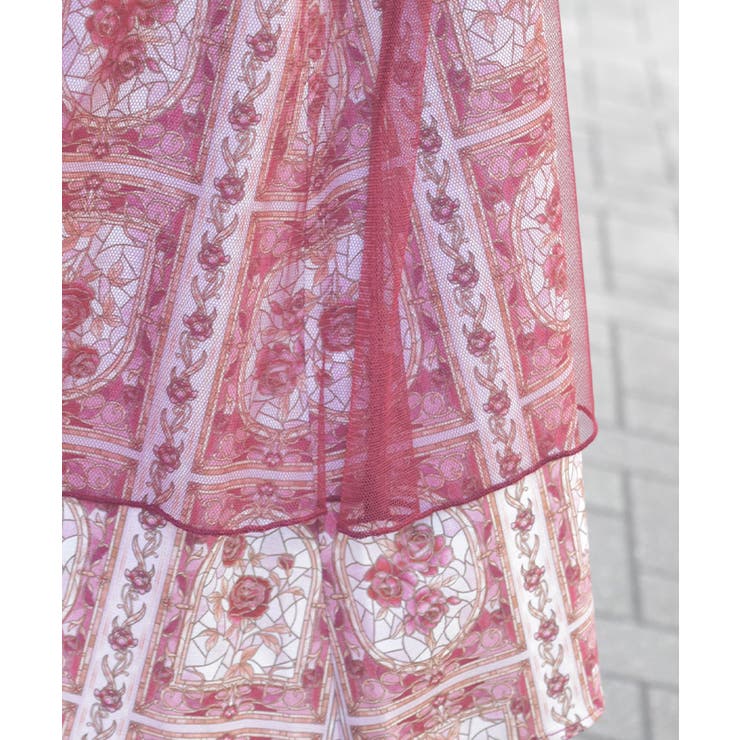 ローズ・ステンドグラススカート | axes femme | 詳細画像5 