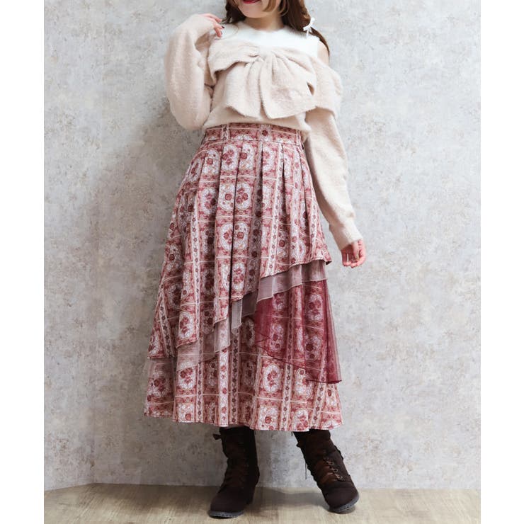 ローズ・ステンドグラススカート | axes femme | 詳細画像7 