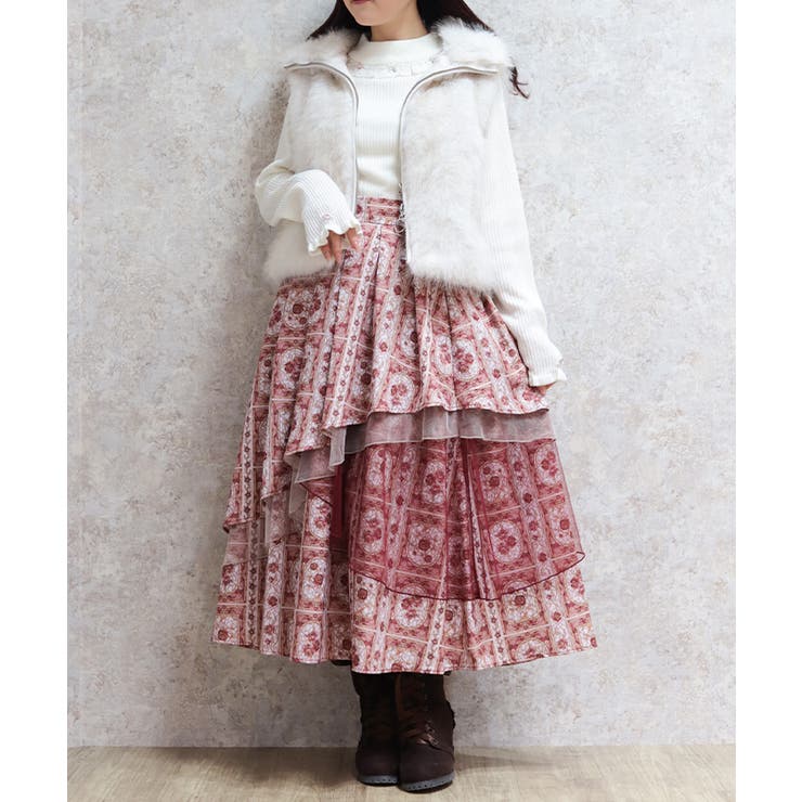 ローズ・ステンドグラススカート | axes femme | 詳細画像8 