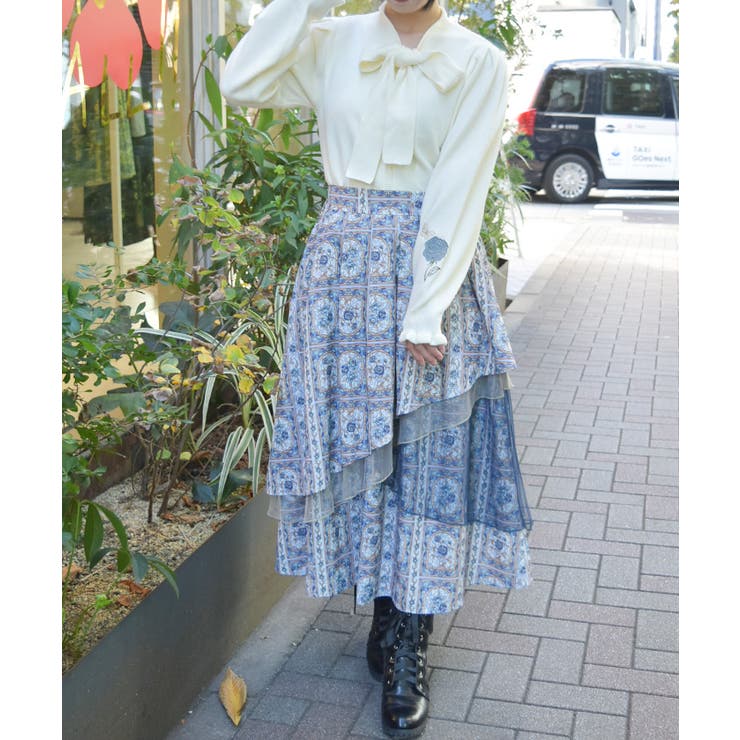 ローズ・ステンドグラススカート | axes femme | 詳細画像9 