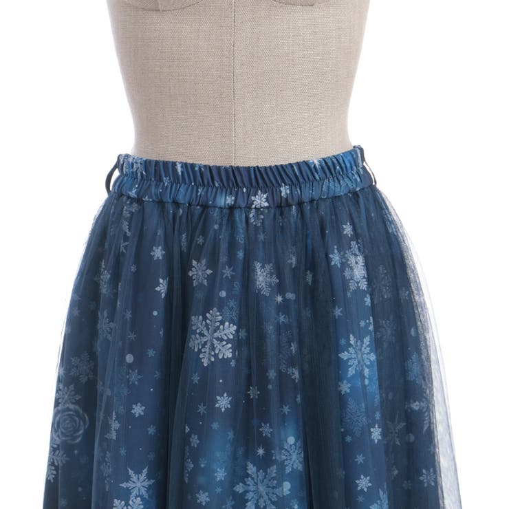 スノー・ローズ柄スカート[品番：IGAW0007269]｜axes femme