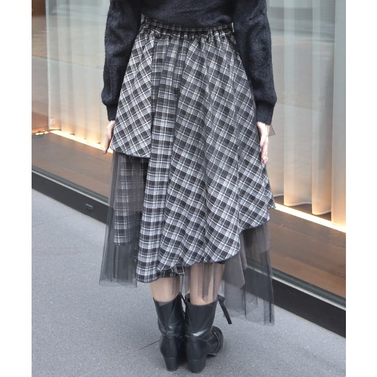 異素材イレヘムボリュームスカート | axes femme | 詳細画像3 