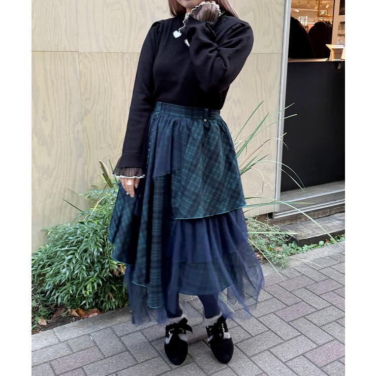 異素材イレヘムボリュームスカート | axes femme | 詳細画像7 