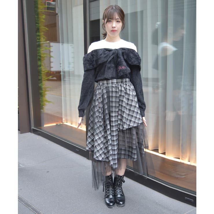 異素材イレヘムボリュームスカート | axes femme | 詳細画像8 