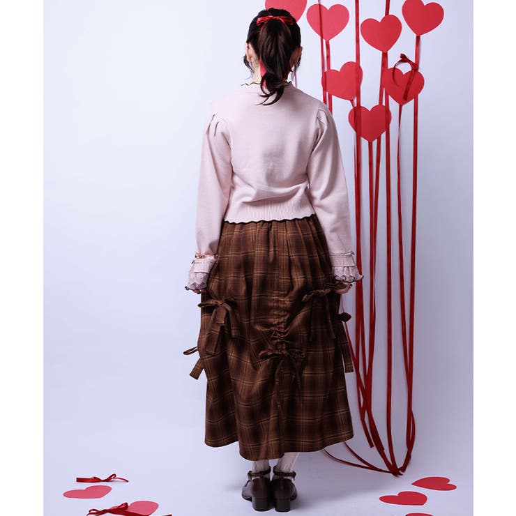 リボン×タック×ドロストスカート | axes femme | 詳細画像3 