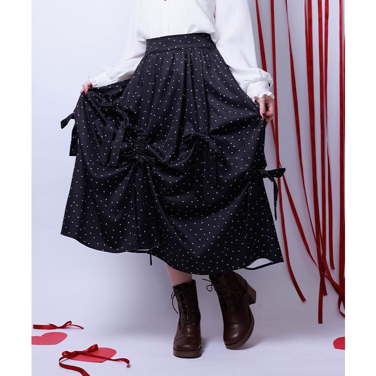 リボン×タック×ドロストスカート | axes femme | 詳細画像6 