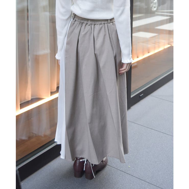 プリーツ切替スカート | axes femme | 詳細画像3 