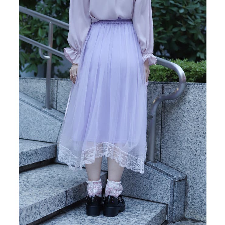 チュールレイヤードスカート | axes femme | 詳細画像3 