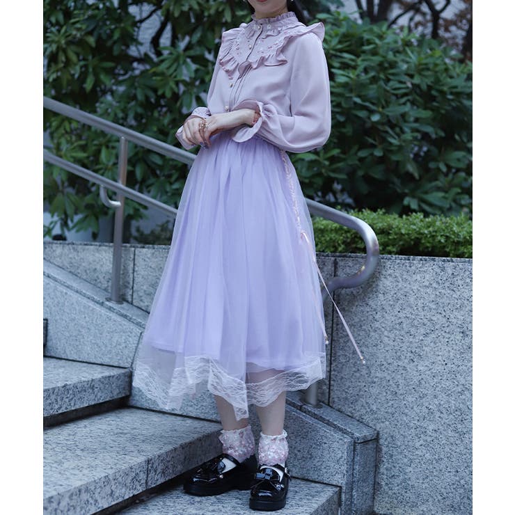 チュールレイヤードスカート | axes femme | 詳細画像6 