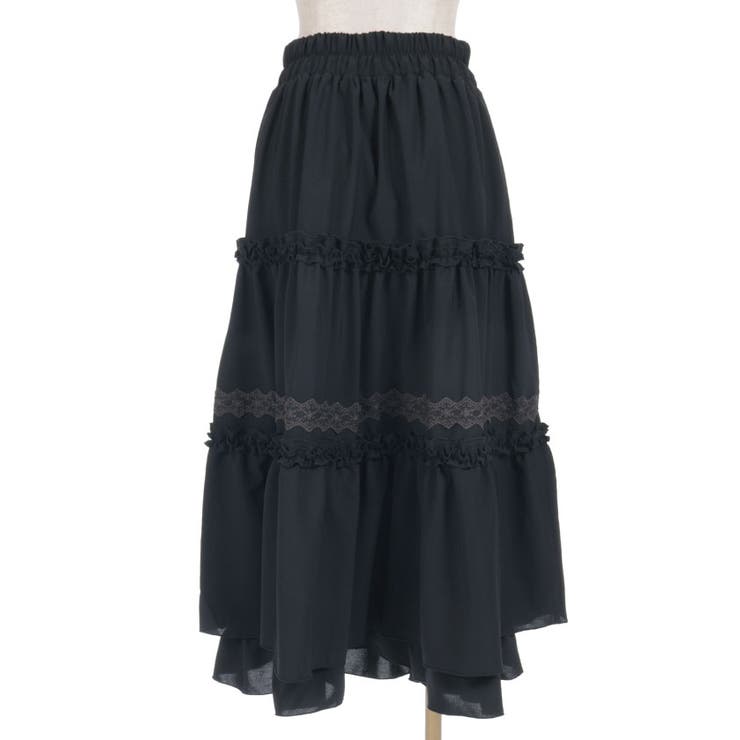 フリル切替ティアードスカート | axes femme | 詳細画像11 