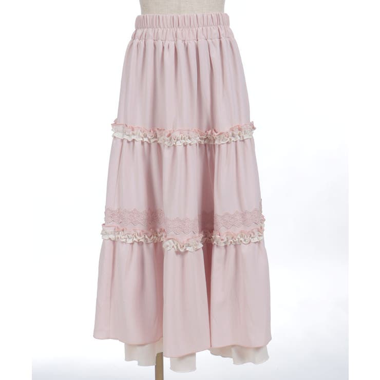 フリル切替ティアードスカート | axes femme | 詳細画像16 