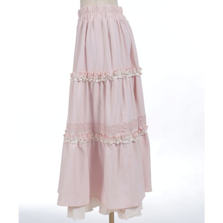 フリル切替ティアードスカート | axes femme | 詳細画像17 