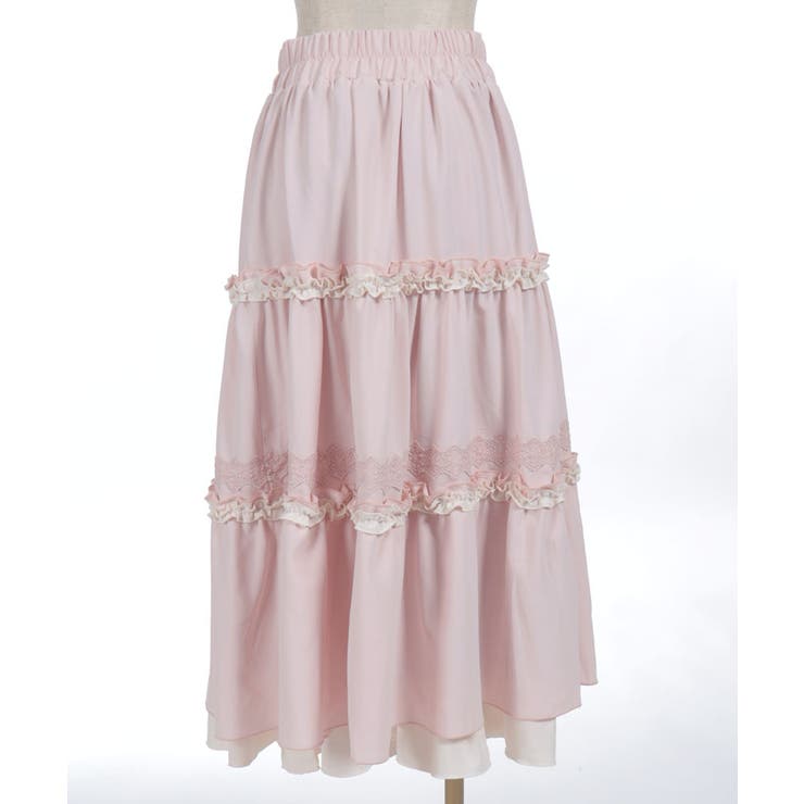 フリル切替ティアードスカート | axes femme | 詳細画像18 