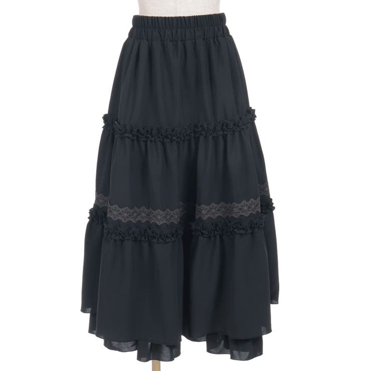 フリル切替ティアードスカート | axes femme | 詳細画像9 